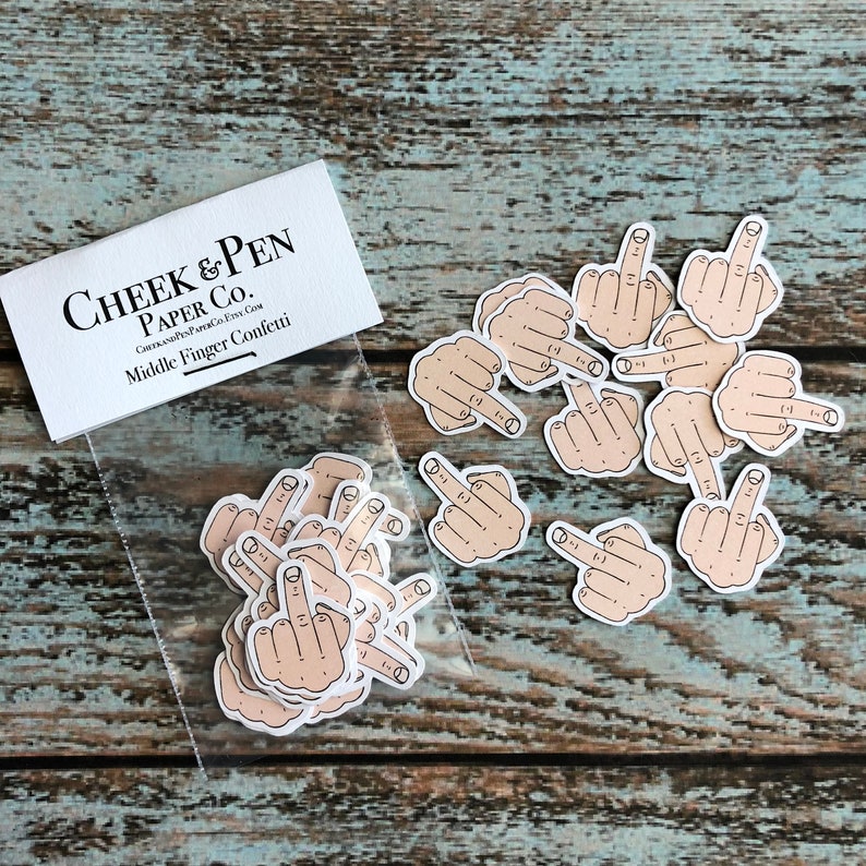 Middle Finger Confetti | Etsy
