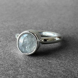 Natural Burmese White Star Sapphire Silver Ring, White Star Sapphire Ring Size 7, Solid & Bold Design, Special Piece, Burmese Mogok Sapphire