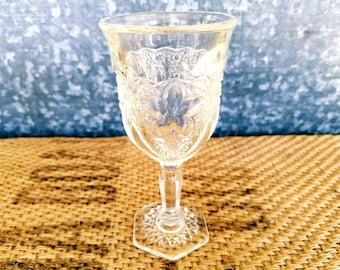 Indiana Glass Daisy and Button With Narcissus Wine/Cordial Glass, EAPG, 1910-1920