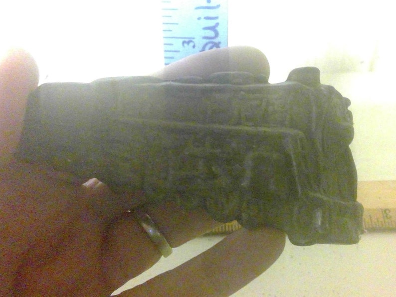 1970s train belt buckle