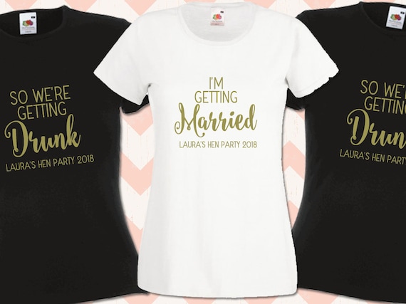 personalised hen party t shirts cheap