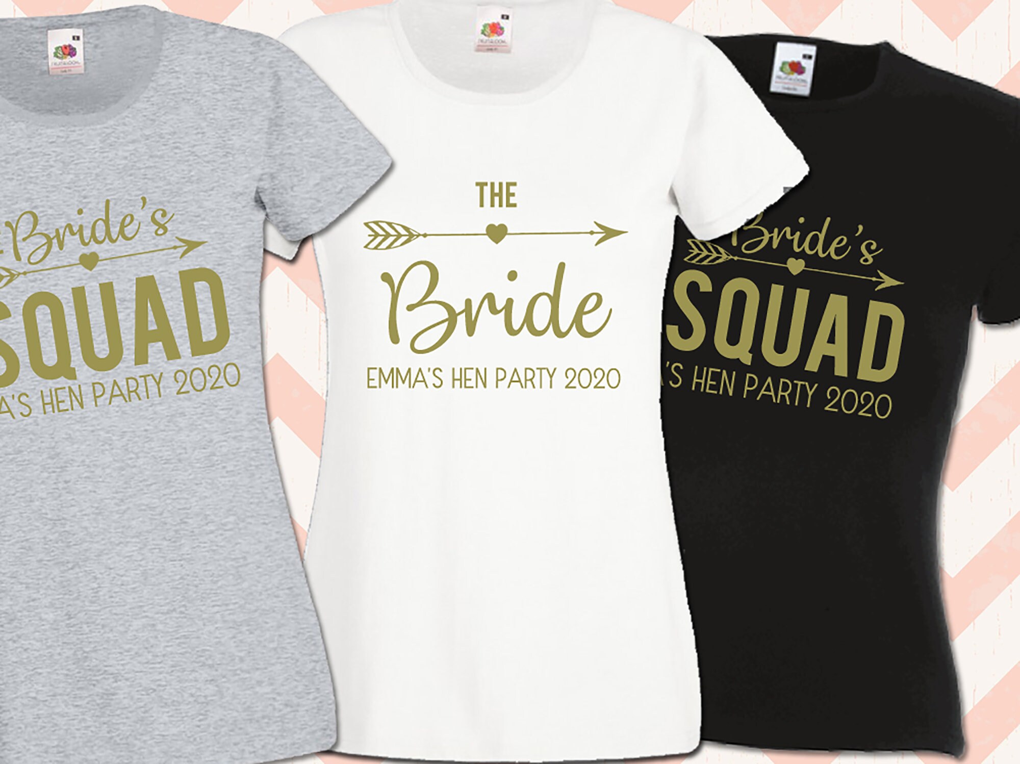Hen Party T Shirts Hen Do Bride To Be Tribe Tops Personalised - Foto 6