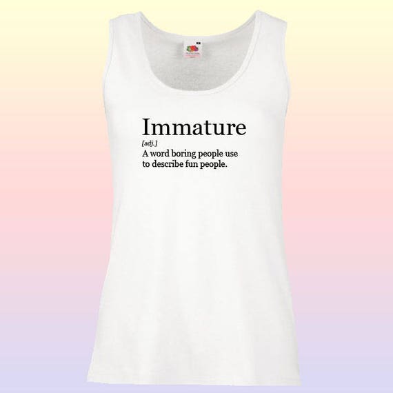 ladies slogan vest tops