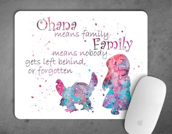 Lilo Et Stitch Citation De Lilo Stitch Aquarelle Tapis De Etsy France