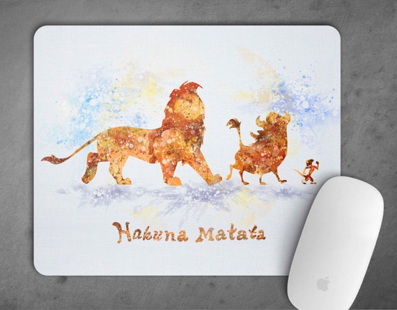 The Lion King Simba Timon Pumbaa Hakuna Matata Watercolor Etsy