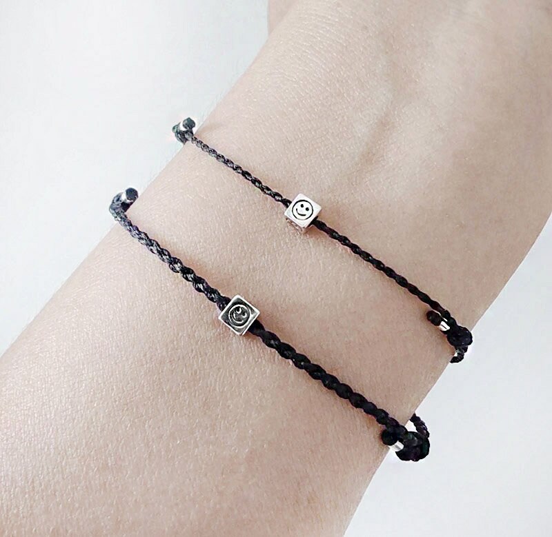 Women's Cord Bracelet Braided Rope Knot Bracelet Lucky Etsy