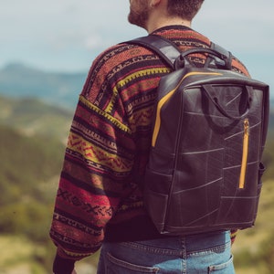 Unisex, Fair Trade, Eco Friendly Recycled Inner Tube Backpack