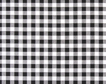 Black and White Small Check, Plaid Black White by Premier Prints | Cotton Duck Faabric By the Yard