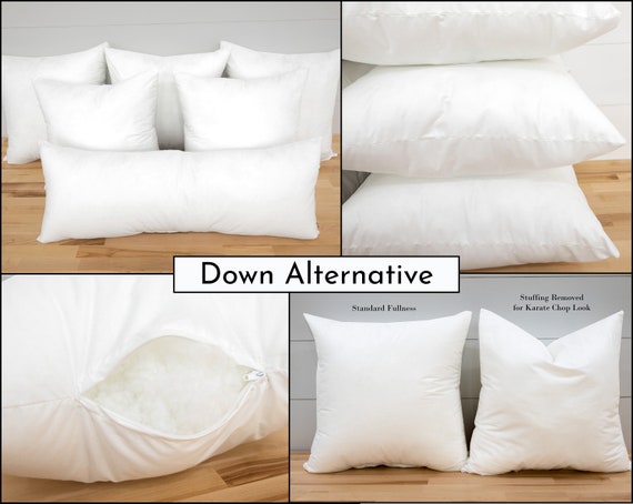 Hypoallergenic Down-Alternative Square Throw Pillow Inserts