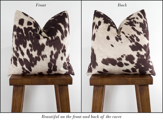 Udder Madness Milk Brown Faux Cowhide Hair on Hide Velvety Fabric Home  Decor Upholstery by the Yard 
