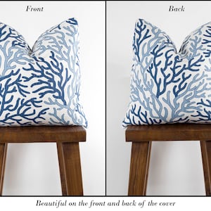 Both the front and back of the pillow cover are beautiful so you can use both sides