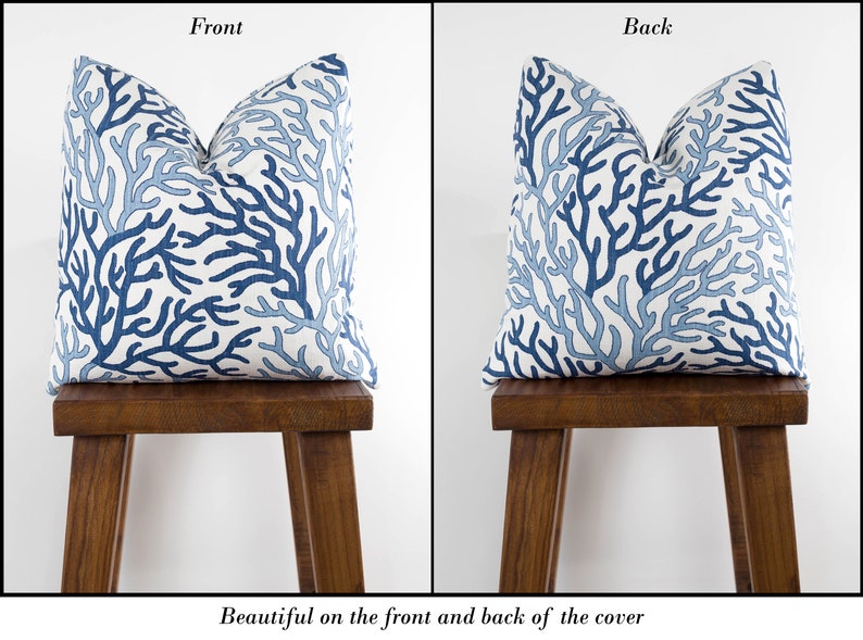 Both the front and back of the pillow cover are beautiful so you can use both sides