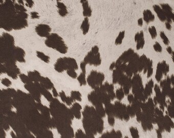 Udder Madness Milk Brown | Faux Cowhide Hair on Hide Velvety Fabric | Home  Decor Upholstery By the Yard