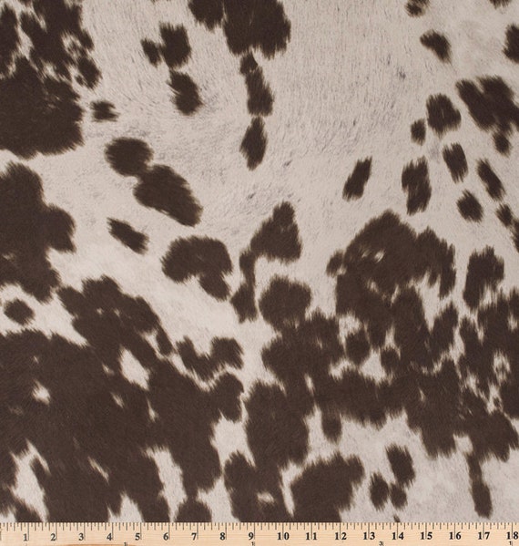 Udder Madness Milk Brown Faux Cowhide Hair On Hide Velvety Etsy