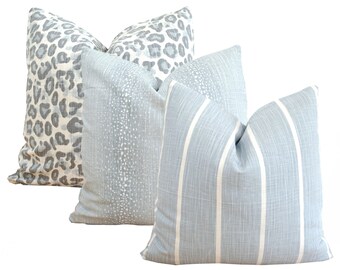 Light Blue Pillow Light Blue Pillow, Light Blue Accent Pillow Cover