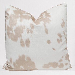 faux cowhide throw pillows