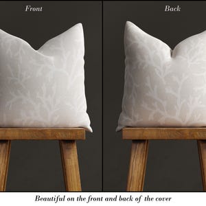 Both the front and back side of the pillow cover is beautiful