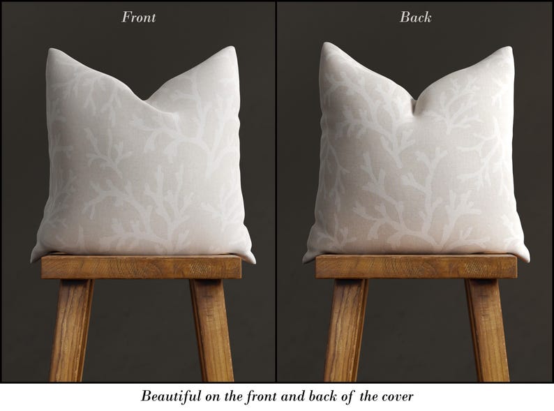 Both the front and back side of the pillow cover is beautiful