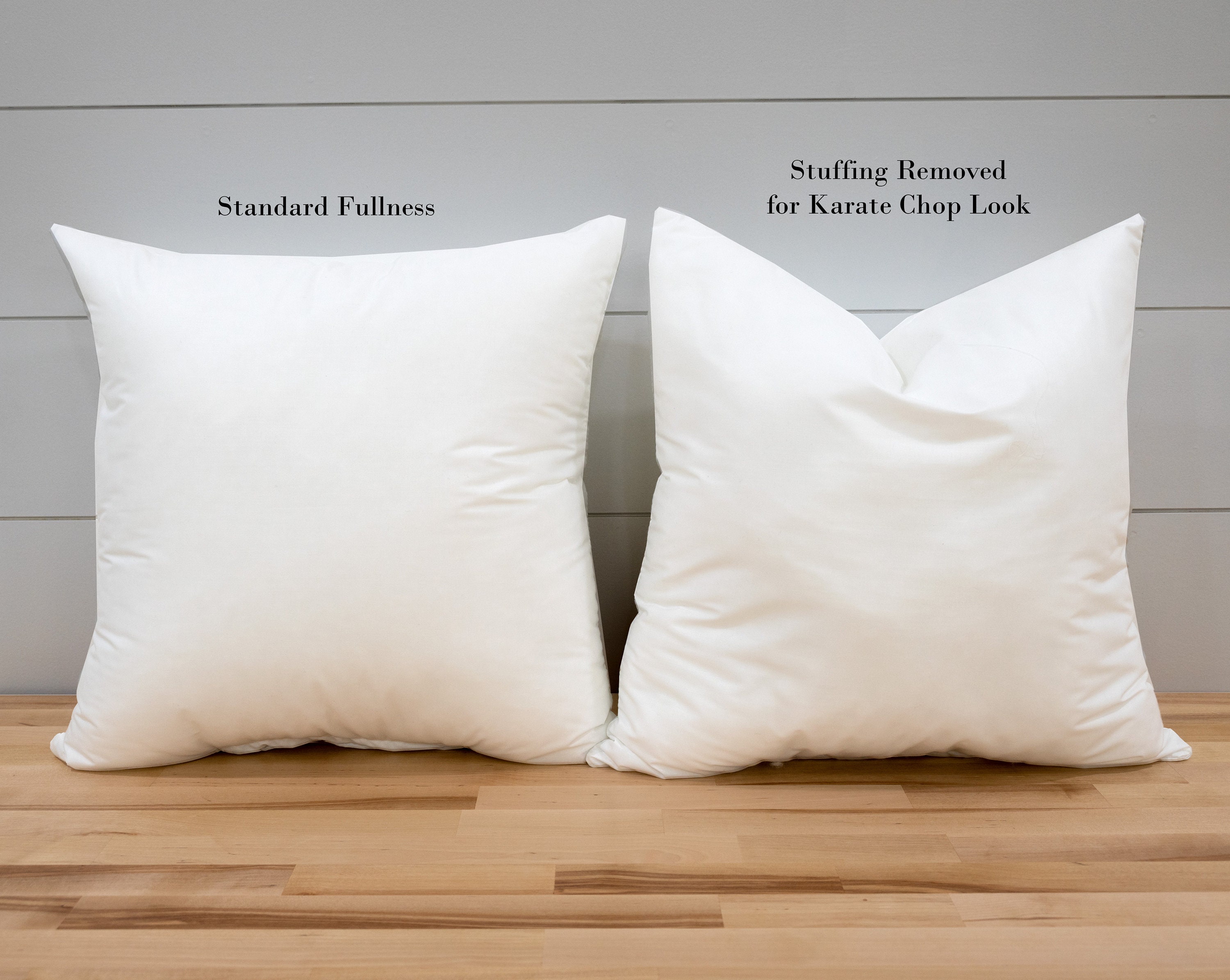 Pillow Insert With Down Alternative Cluster Fiber Fill Adjustable With Zipper Custom Sizes Available Etsy