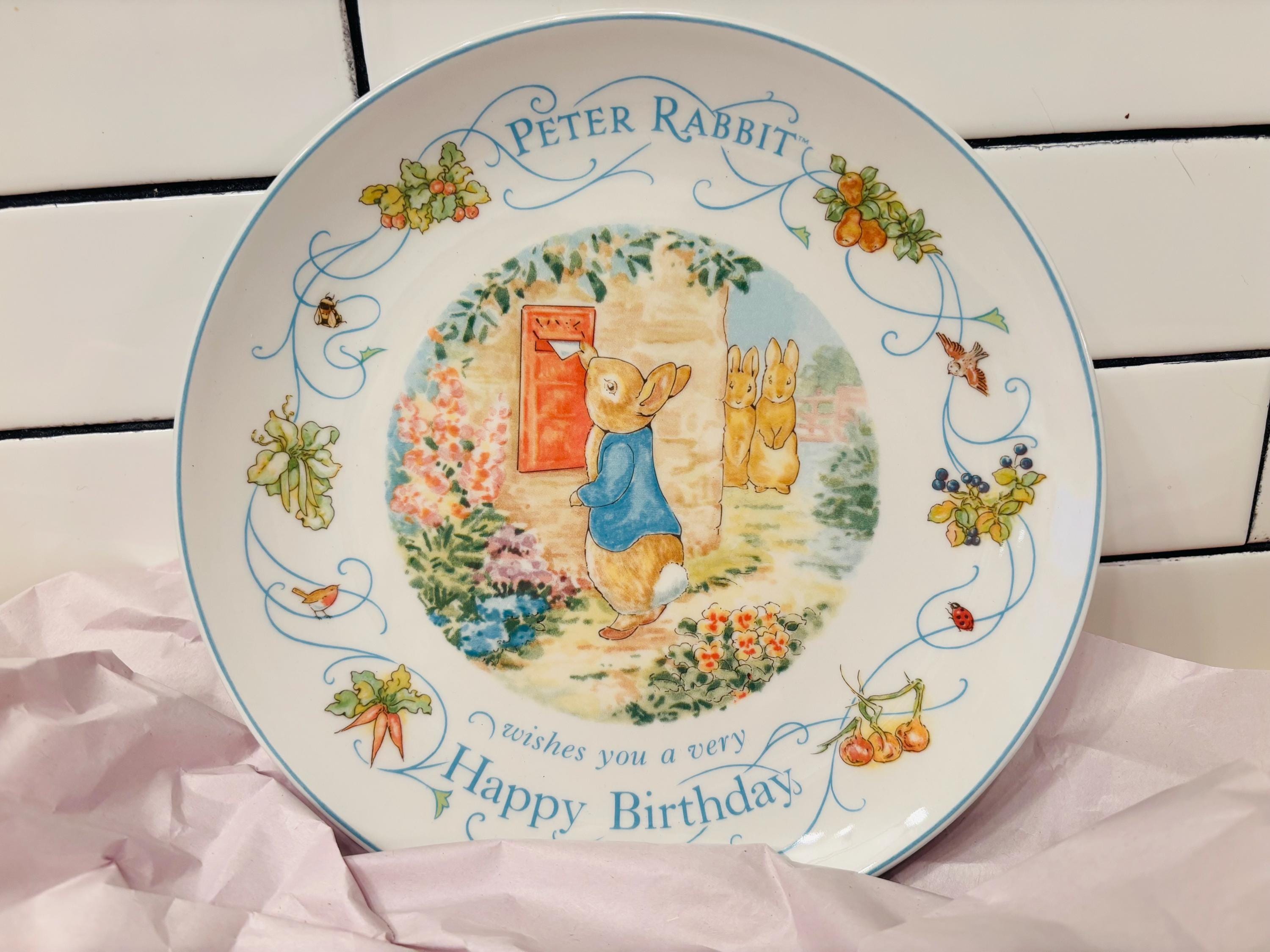 Peter Rabbit Birthday Plate 1997 - Etsy