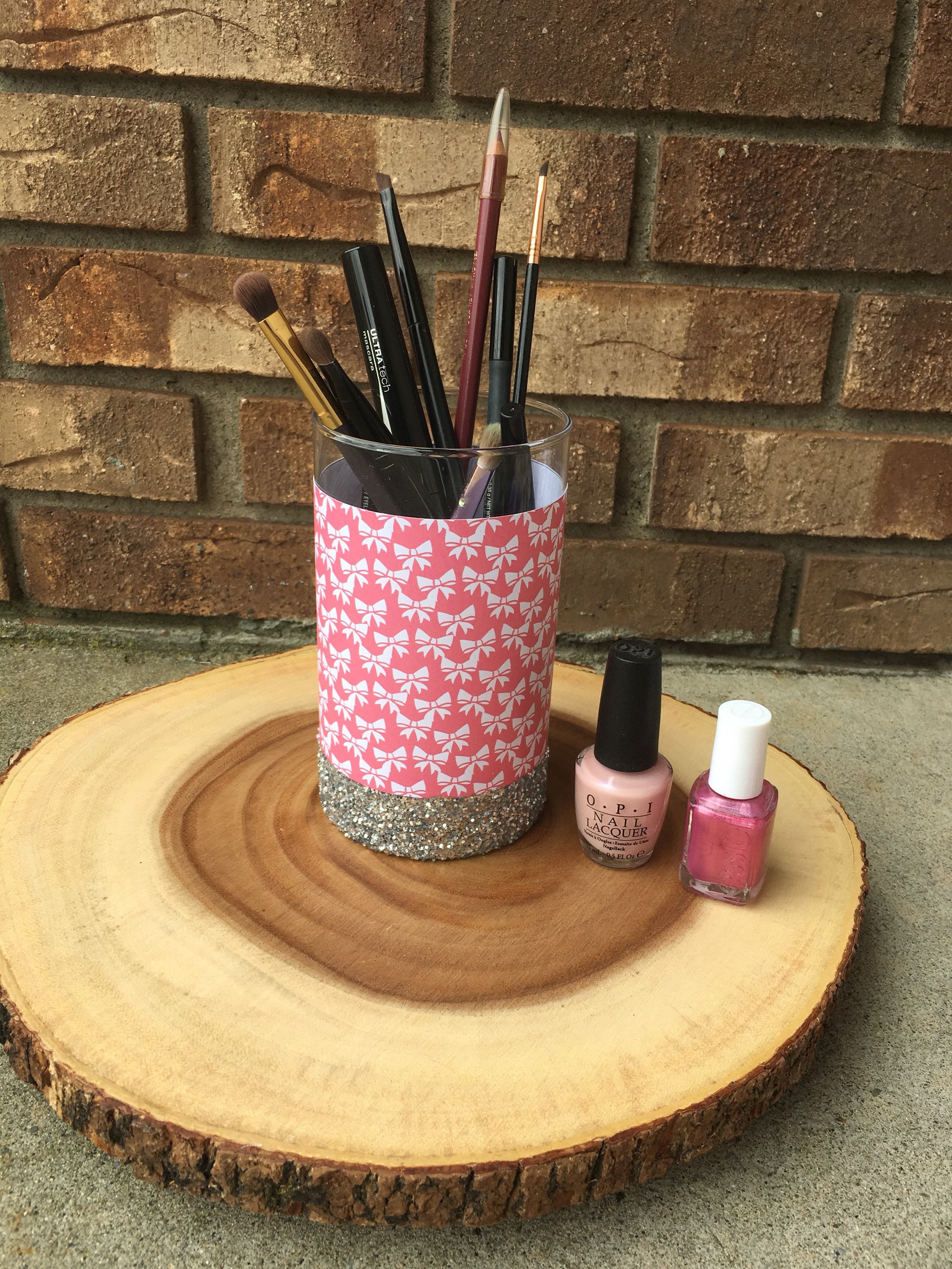 Makeup Brush Holder Glitter Make Up Brush Holder Storage Etsy