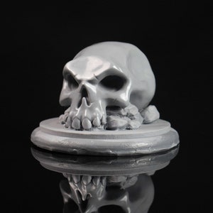 Grey - Crystal Mini Skull Sculpture Inspired by Sea of Thieves