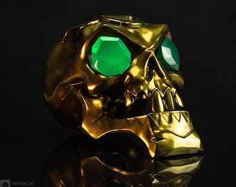 Golden Gold Hoarder skull