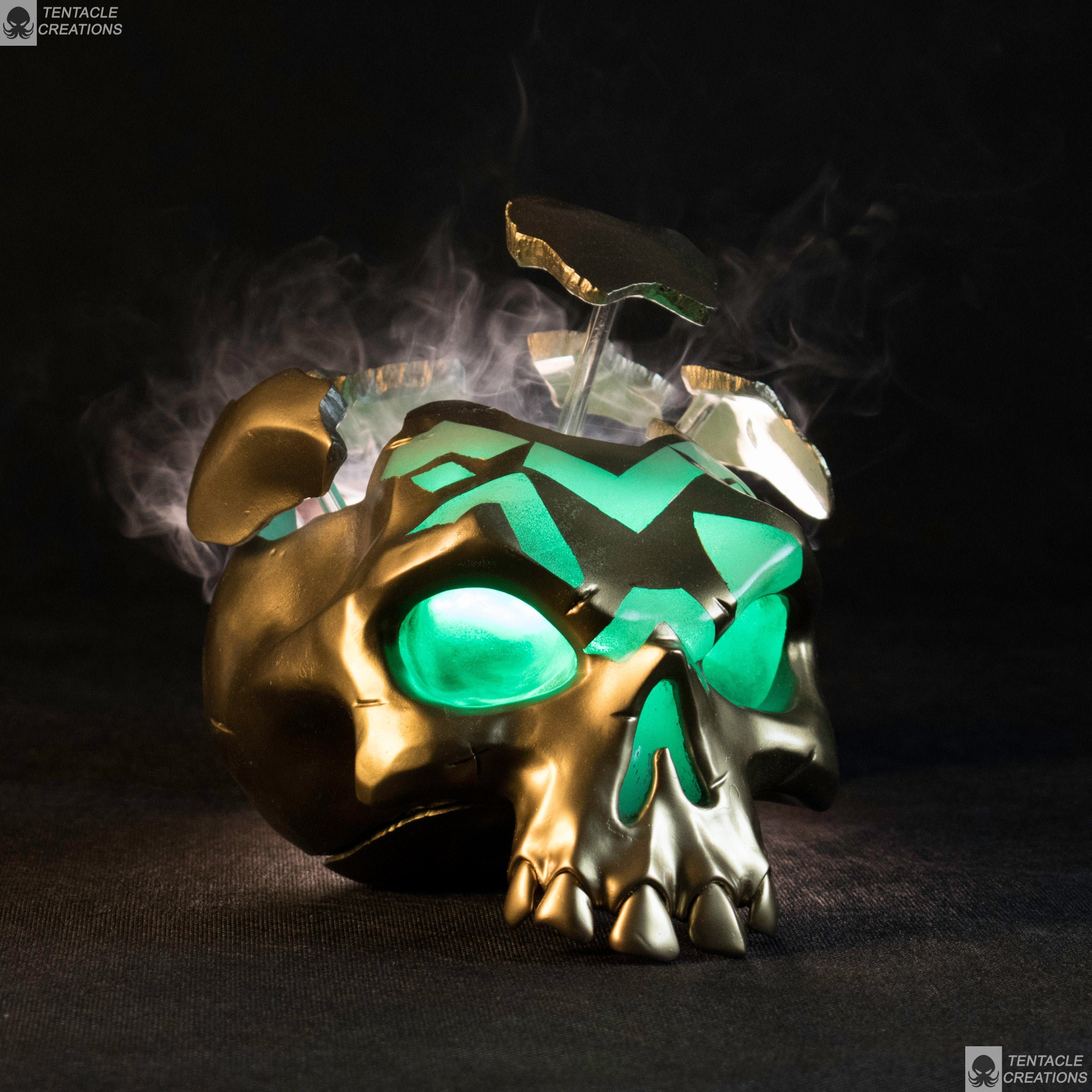 Villainous Skull From Sea Of Thieves Smoke Option | Etsy Villainous Skull From Sea Of Thieves Smoke Option | Etsy