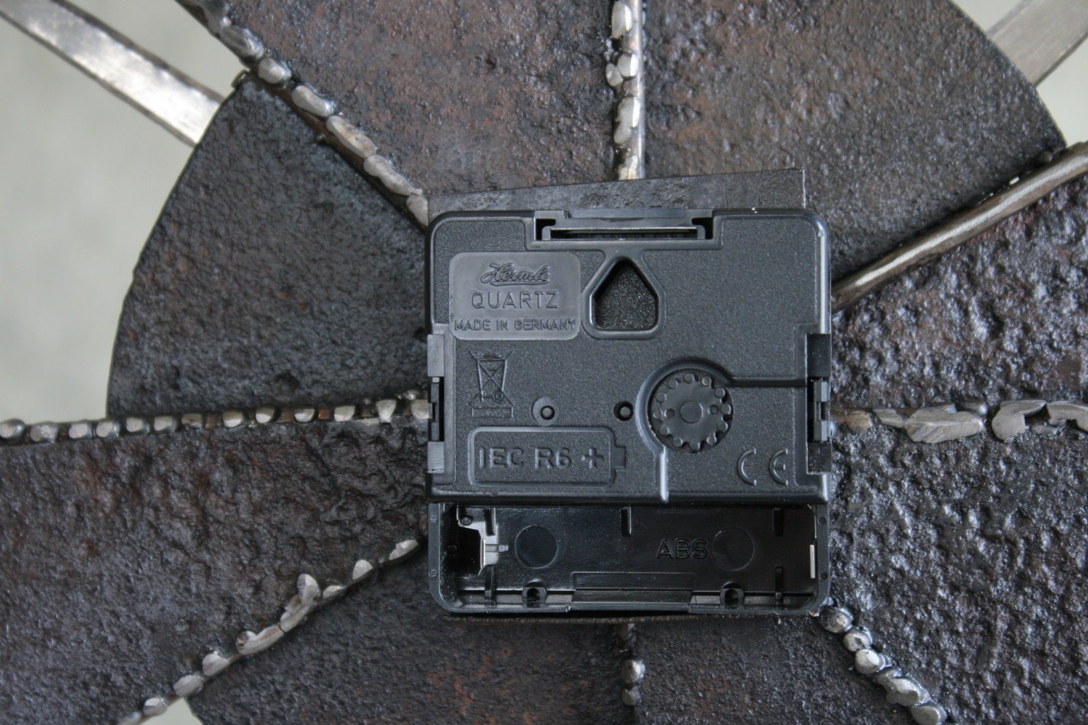 Metal Industrial Clock Absolutely Stunning Round Wall Clock - Etsy