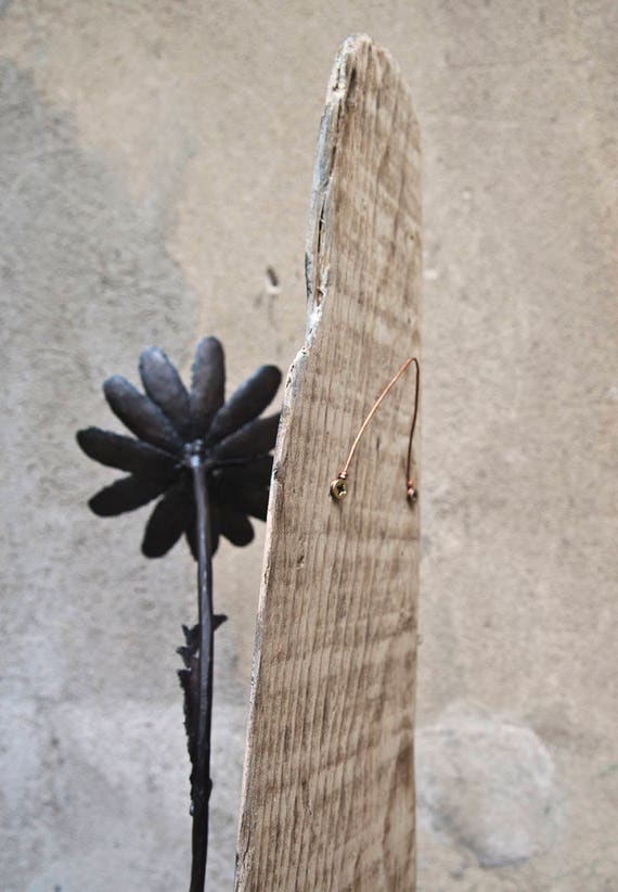 Daisy wall decor metal wood wall sculpture wrought iron flower Etsy