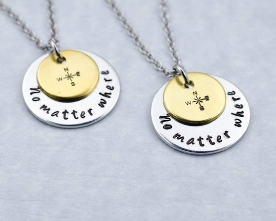 best friend necklaces long distance