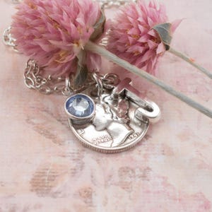 Collier d'un centime en argent 1941 - 85e anniversaire de mariage pour elle - cadeau personnalisé pour grand-mère, cadeau d'anniversaire important pour maman - pièce de monnaie