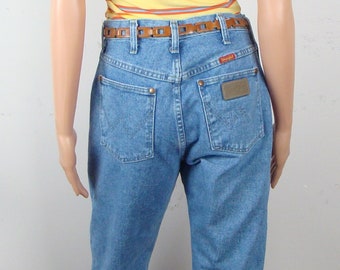Vintage Wrangler Jeans Y2K Light Wash High Waist Straight Leg 90s Western 5 Pocket