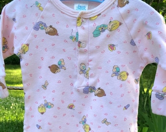 Vintage Precious Moments Newborn Sleeper Greeting Gown  Cotton