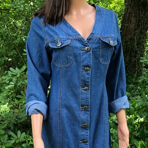 speed control new york denim dress Dresses The Notebook Blue Dress croyal Sleeveless Button Size:16½ 34/35