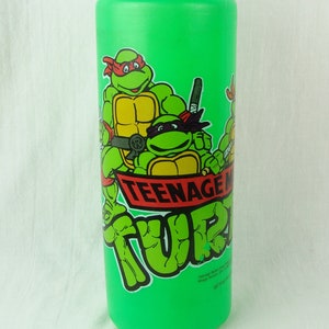 Vintage Teenage Mutant Ninja Turtles TMNT Water Bottle Plastic