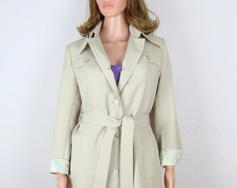 Vintage Trench Coat 70s Classic Chic Khaki Trench Astor One