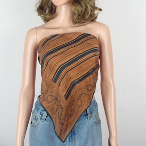 Vintage Bill Blass Scarf, 70s Paisley Striped Scarf, Printed Fashion Scarf, 1970s Designer Scarf