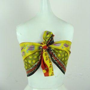 Vintage Reversible Scarf 60s Oblong Scarf Mixed Print Paisley Floral Colorful Bright Psychedelic Retro Long Scarf Fashion Scarf Multi Use