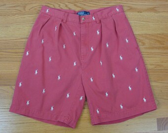 Vintage Ralph Lauren Polo Bermuda Shorts Embroidered Logo Tyler