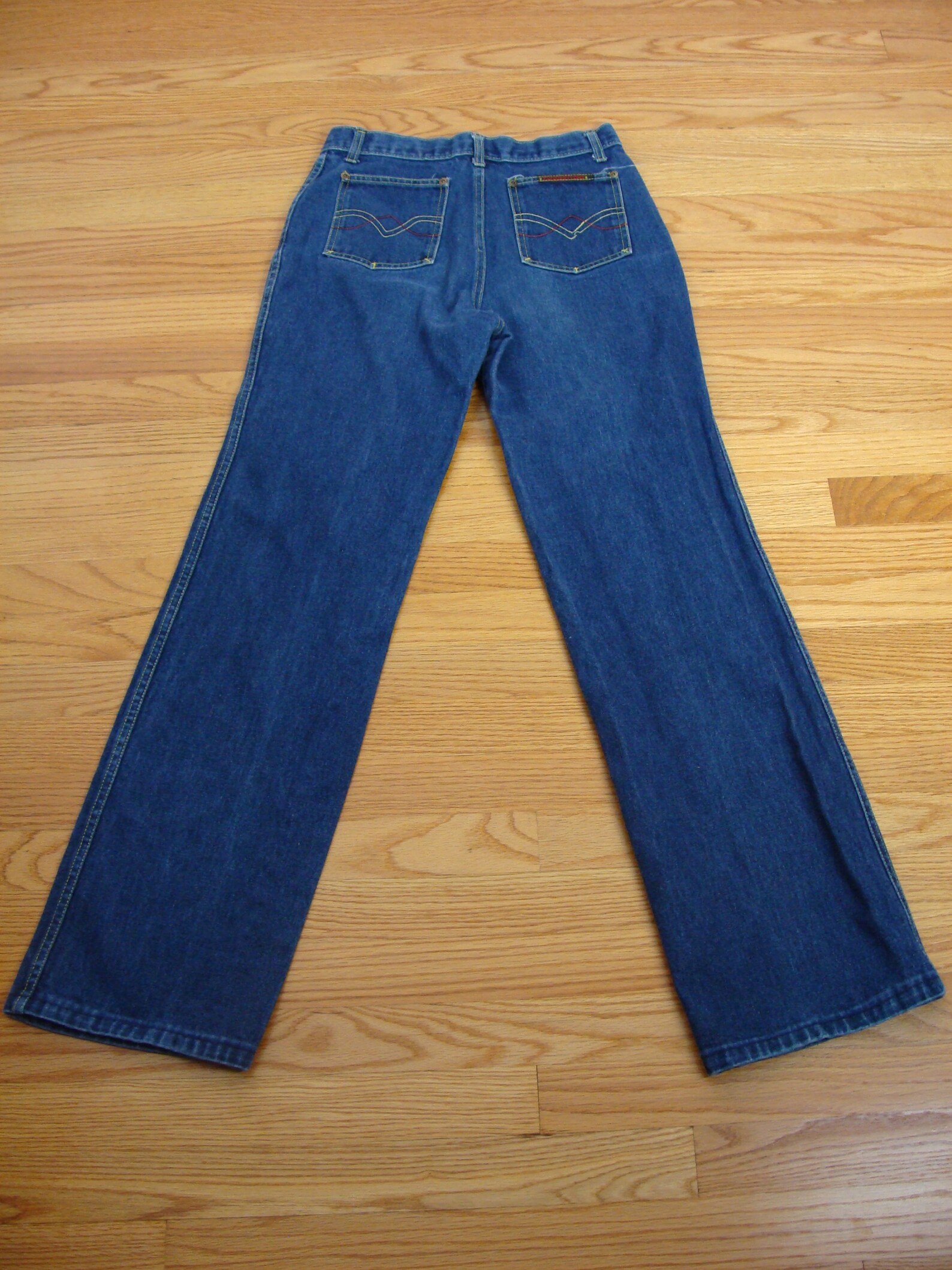 Vintage Plushbottom Jeans 70s High Waisted Slight Flare Dark Etsy