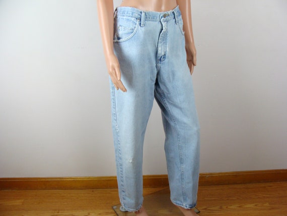 Vintage Distressed Jeans 90s Wrangler Relaxed Fit… - image 6