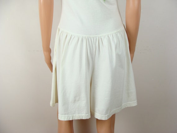 Vintage Romper 80s Cotton Playsuit Shorts Jumpsui… - image 7