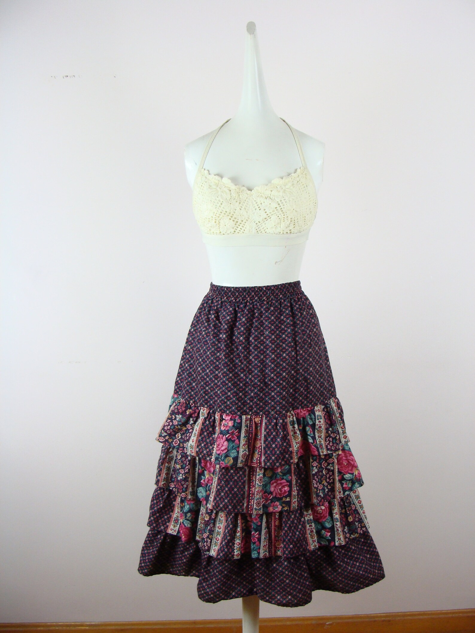 80s tiered skirt