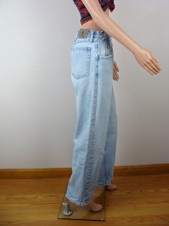 Vintage Distressed Jeans 90s Wrangler Relaxed Fit… - image 7