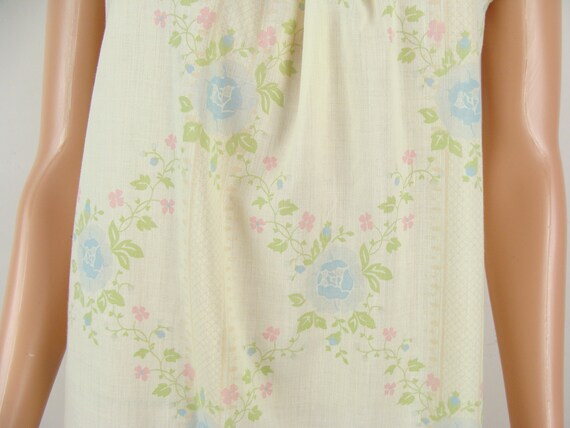 Vintage Nightgown 70s Barbizon Floral Print Knee … - image 4