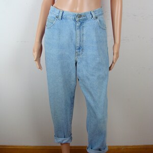 Vintage Sasson Jeans 80s High Waisted Tapered Leg Light Wash Denim 90s ...