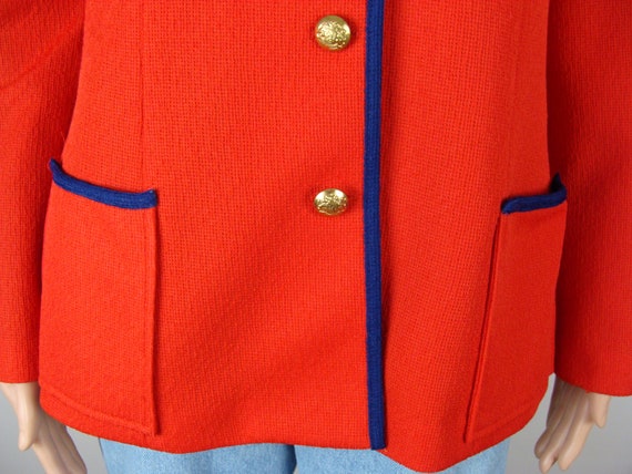 Vintage Military Style Jacket 60s Textured High N… - image 3