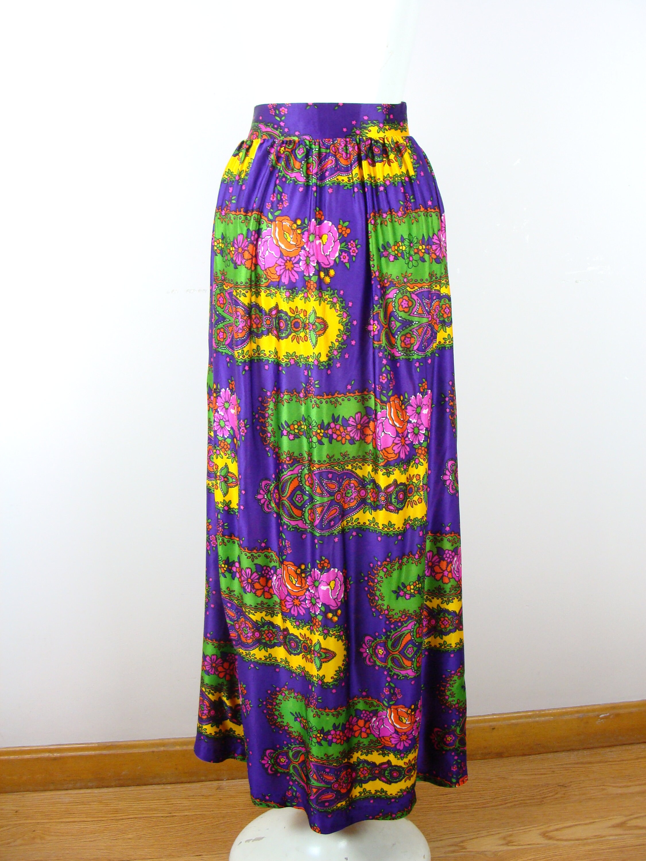 maxi skirt flowers