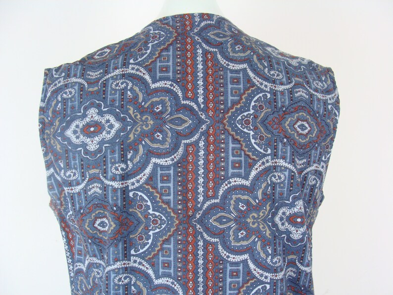 Vintage Printed Dress 70s Bandana Print Sheath Shift Dress Etsy